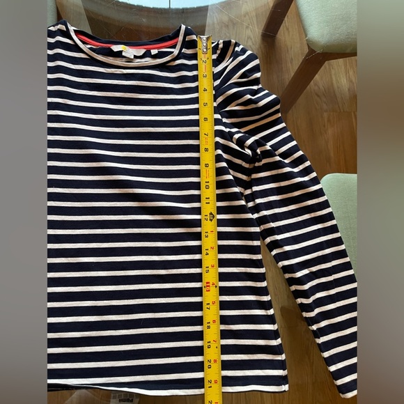 Boden top blue and white size small - Picture 5 of 11